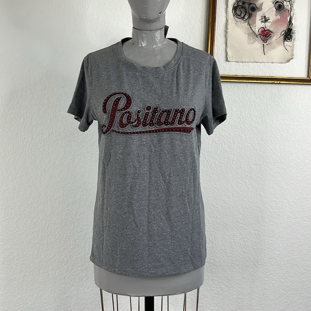 Takeshy Kurosawa Positano Beaded Pennant Banner T Shirt